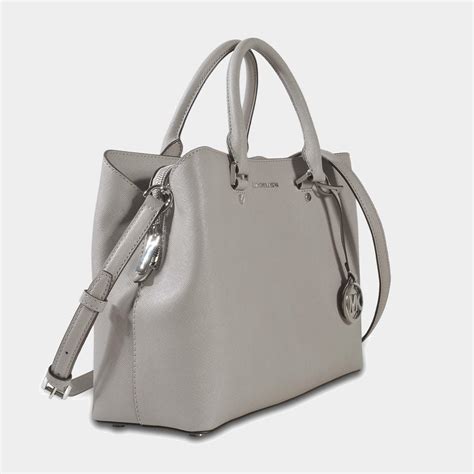 michael kors savannah large grey|Michael Kors saffiano bag black.